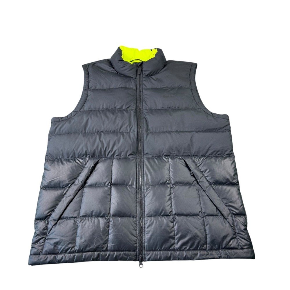 Nike Alliance 550 Down Vest Black Full Zip Puffer Mens XL 626918-012